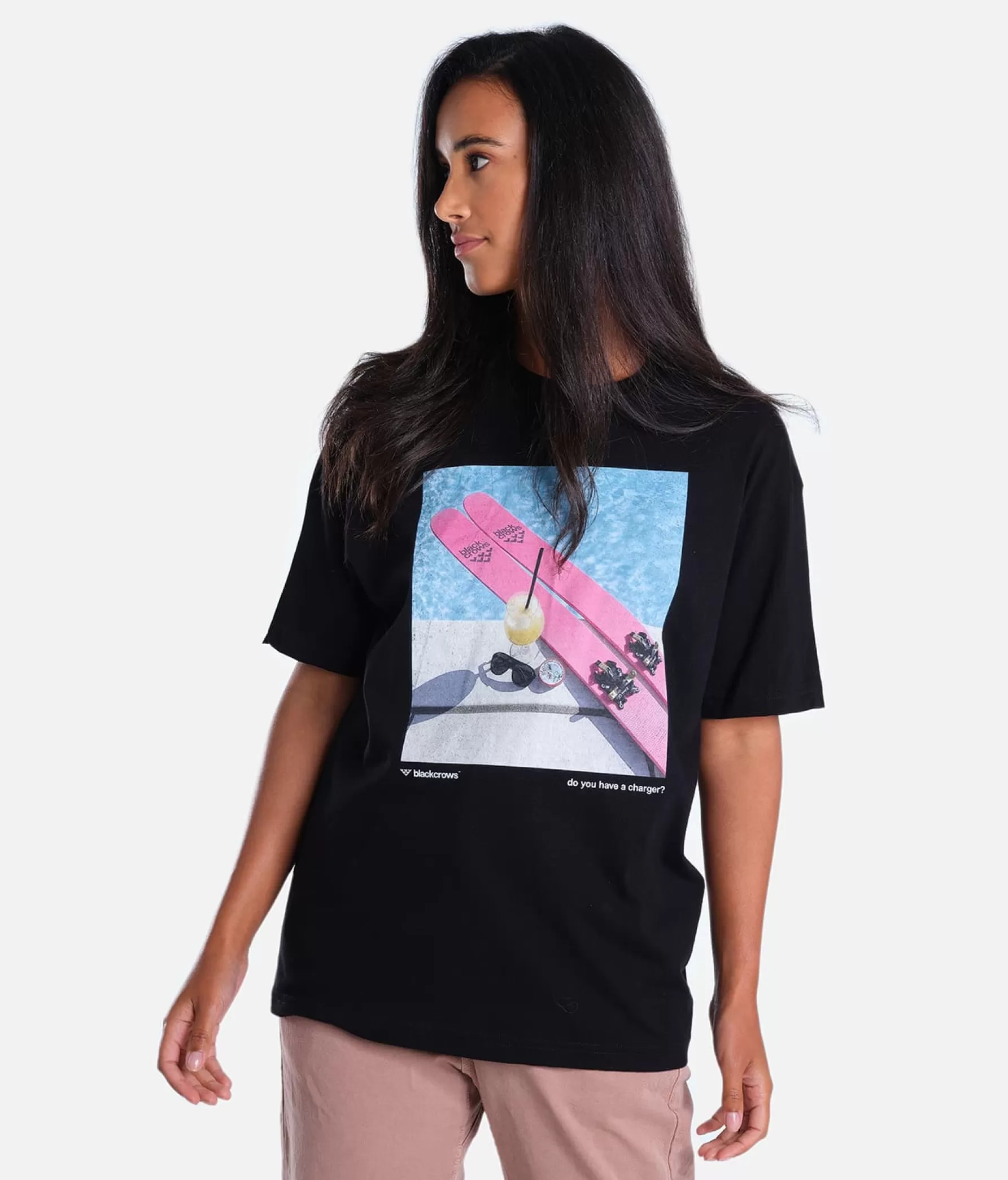 Femme Black Crows Corvus Freebird Motto Premium Organic Tee